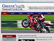 Tablet Screenshot of greenesgeneralcyclett.com